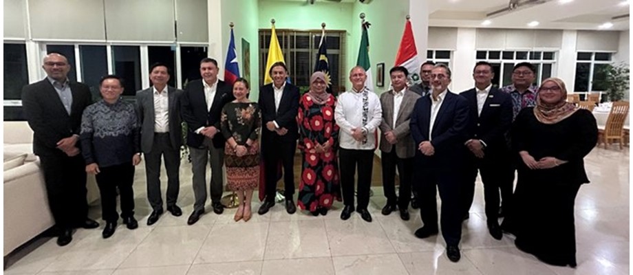 Embajada de Colombia coordinó la cena de integración de las Misiones de la Alianza del Pacífico y la Asociación de Naciones de Asia Sudoriental 