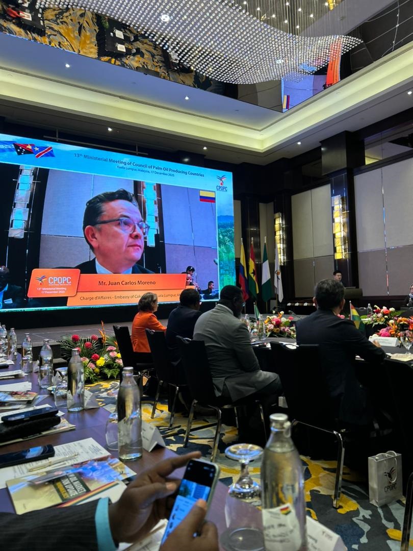 Colombia participó como País Observador en la 30ª Reunión de Altos Funcionarios del Consejo de Países Productores de Aceite de Palma