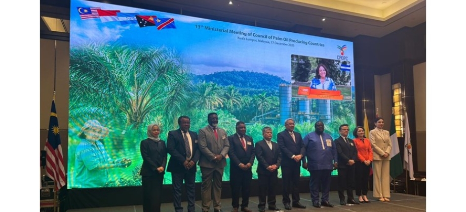Colombia participó como País Observador en la 30ª Reunión de Altos Funcionarios del Consejo de Países Productores de Aceite de Palma