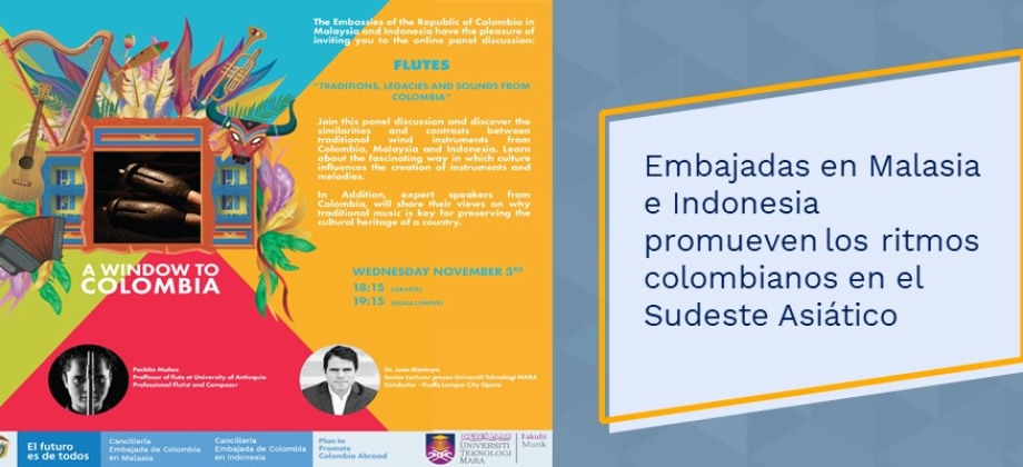 Embajadas en Malasia e Indonesia promueven los ritmos colombianos en el Sudeste Asiático