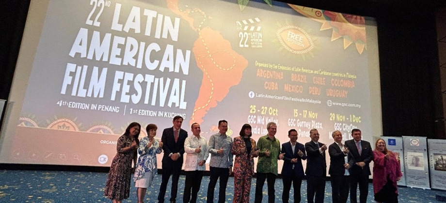 Colombia brilla en la inauguración de la 22ª Edición del Festival Latinoamericano de Cine en Malasia